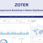 دانلود قالب مدیریت Zoter - قالب داشبورد و ادمین بوت استرپ 4
