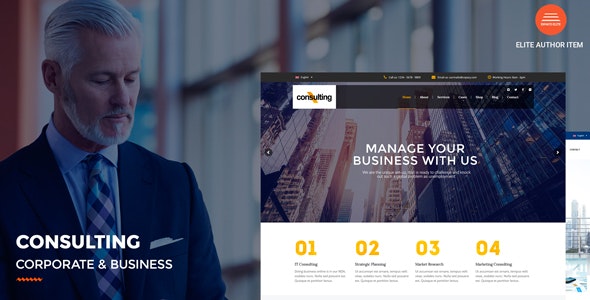 دانلود قالب وردپرس Consulting - پوسته تجارت و کسب و کار وردپرس
