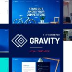 دانلود قالب سایت Gravity - قالب شرکتی و چند منظوره HTML