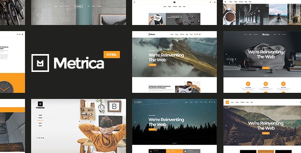 دانلود قالب سایت Metrica - قالب چند منظوره و حرفه ای HTML5