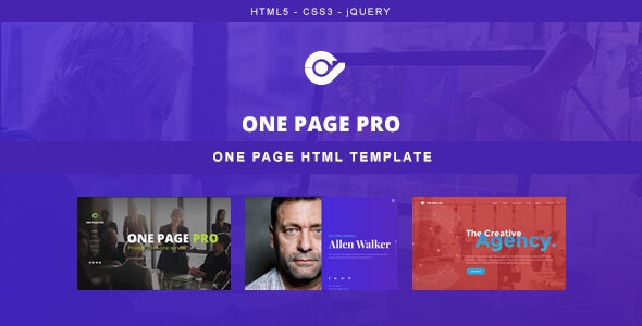 دانلود قالب سایت One Page Pro - قالب چند منظوره و تک صفحه ای HTML