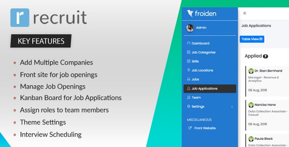 دانلود اسکریپت مشاغل و استخدام حرفه ای Recruit - به همراه نسخه نال شده