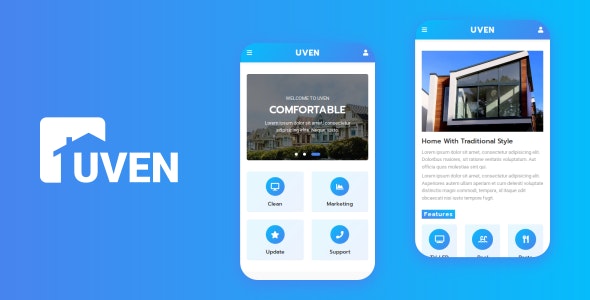 دانلود قالب سایت Uven - قالب مشاور املاک حرفه ای و مدرن موبایل HTML