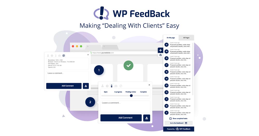 دانلود افزونه وردپرس WP FeedBack - افزونه بازخورد و فیدبک حرفه ای وردپرس