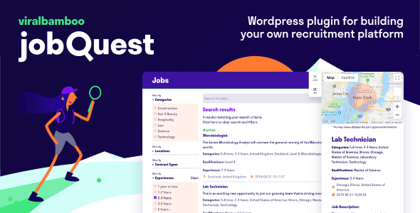دانلود افزونه وردپرس jobQuest - بانک مشاغل و خدمات استخدام وردپرس