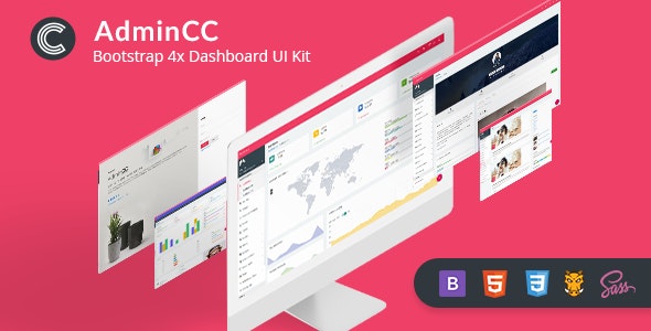 دانلود قالب سایت AdminCC - قالب مدیریت و داشبورد بوت استرپ 4