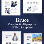 دانلود قالب سایت Bruce - قالب خلاقانه و چند منظوره HTML