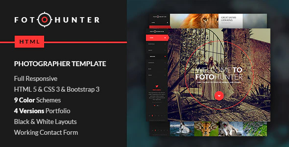 دانلود قالب سایت Resteto – قالب رستوران تک صفحه ای و حرفه ای HTML دانلود قالب سایت FotoHunter - قالب عکاسی حرفه ای و خلاقانه HTML