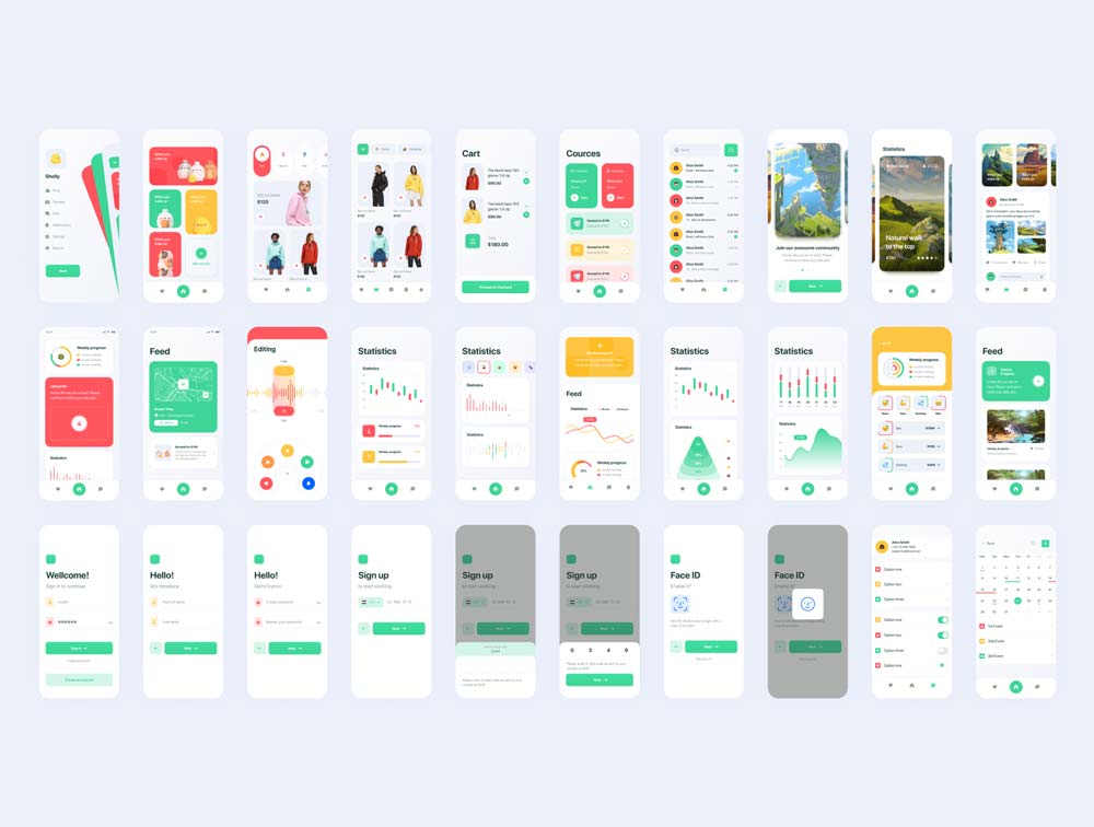 دانلود رایگان UI Kit اپلیکیشن Marvie نسخه iOS