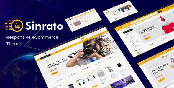 دانلود قالب پرستاشاپ Sinrato - قالب فروشگاهی لوازم الکترونیکی حرفه ای
