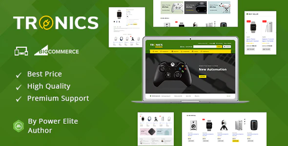 دانلود قالب بیگ کامرس Tronics - قالب فروشگاهی چند منظوره BigCommerce