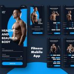 دانلود UI Kit اپلیکیشن موبایل Mobile Fitness App