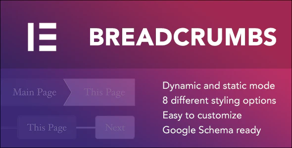 دانلود افزونه وردپرس و افزودنی المنتور Breadcrumbs