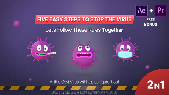 دانلود پروژه افتر افکت Corona Virus - به همراه فایل صوتی