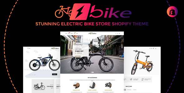دانلود قالب شاپیفای E-Bike - قالب فروشگاهی چند منظوره و حرفه ای