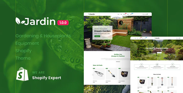 دانلود قالب شاپیفای Jardin - قالب فروشگاه گلفروشی آنلاین حرفه ای