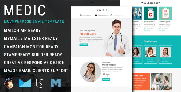 دانلود قالب وردپرس MobRepair – پوسته سایت تعمیرات موبایل وردپرس دانلود قالب ایمیل Medic - قالب خبرنامه پزشکی و سلامت حرفه ای HTML