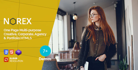 دانلود قالب سایت Norex - قالب تک صفحه ای و پارالاکس HTML