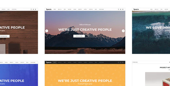 دانلود افزونه وردپرس Tiny Portfolio Widget – افزودنی صفحه ساز المنتور دانلود قالب سایت Spacia - قالب تک صفحه ای و پارالاکس حرفه ای HTML