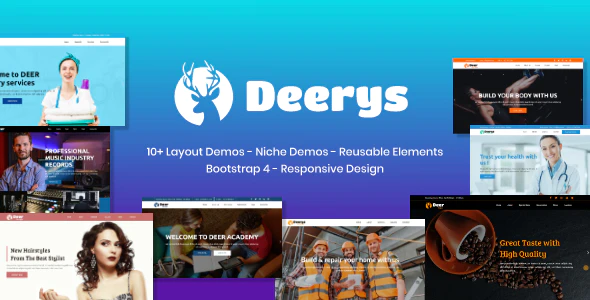 دانلود قالب سایت Creativx – قالب خلاقانه و چند منظوره HTML دانلود قالب سایت Deerys – قالب چند منظوره و ریسپانسیو HTML