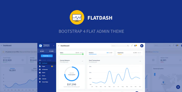 دانلود قالب سایت Signflow – قالب استارت آپ و تکنولوژی HTML دانلود قالب سایت FlatDash - قالب مدیریت و داشبورد بوت استرپ 4