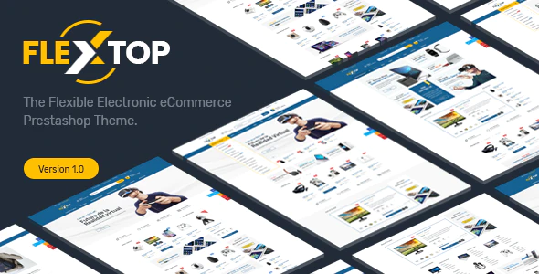 دانلود قالب پرستاشاپ Flextop - قالب فروشگاه چند منظوره پرستشاپ 1.6 و 1.7
