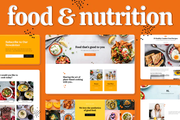 دانلود قالب المنتور Food & Nutrition - پوسته سفارش غذا وردپرس