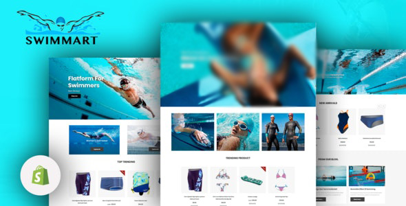دانلود قالب شاپیفای Swimmart - قالب فروشگاه لوازم شنا و ورزشی حرفه ای