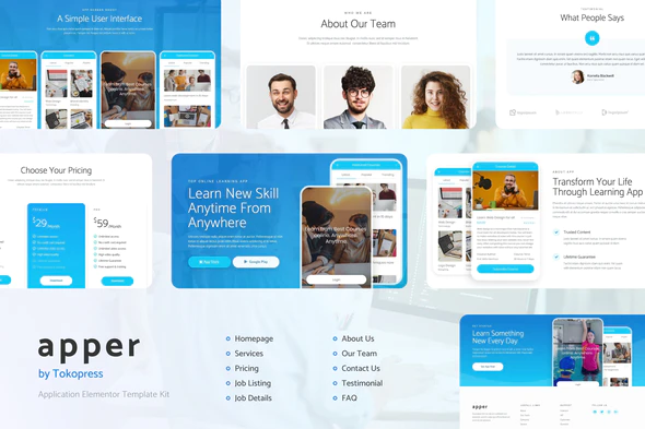 دانلود قالب المنتور Apper - پوسته معرفی اپلیکیشن وردپرس