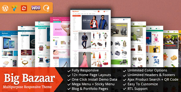 دانلود قالب وردپرس Lenscap – پوسته فروشگاهی و مجله ای ووکامرس دانلود قالب وردپرس BigBazaar - پوسته فروشگاهی چند منظوره ووکامرس