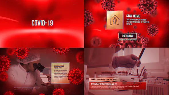 دانلود رایگان پروژه افتر افکت Covid-19 Coronavirus