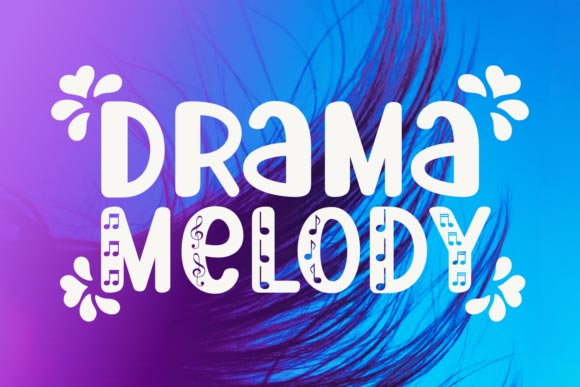 دانلود فونت انگلیسی فانتزی و حرفه ای Drama Melody