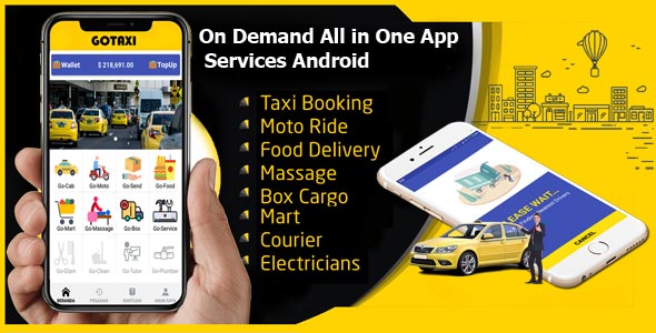 دانلود سورس اپلیکیشن اندروید GoTaxi - اپلیکیشن تاکسی اینترنتی
