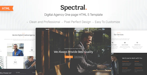دانلود قالب سایت Restory – قالب رستوران و کافه حرفه ای HTML5 دانلود قالب سایت Spectral - قالب تک صفحه ای و شرکتی HTML5