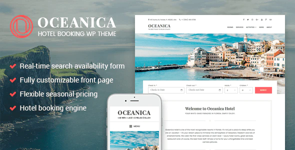 دانلود قالب وردپرس Dreamy – پوسته نمونه کار خلاقانه وردپرس دانلود قالب وردپرس Oceanica - پوسته رزرواسیون هتل وردپرس