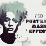 دانلود فایل لایه باز Reflective Texture Effect Mockup دانلود فایل لایه باز Stamp Portrait Double Exposure Mockup