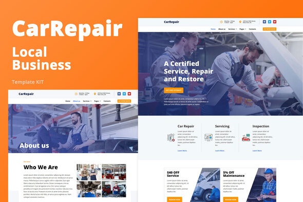 دانلود قالب المنتور CarRepair - پوسته کسب و کار حرفه ای وردپرس
