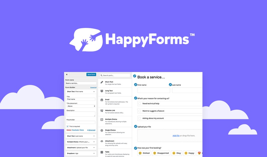 دانلود افزونه فرم ساز وردپرس HappyForms Pro - به همراه نسخه نال شده