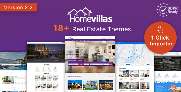 دانلود قالب وردپرس Home Villas - پوسته مشاور املاک پیشرفته وردپرس