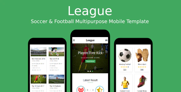 دانلود قالب سایت Pickdom – قالب خلاقانه فروش دامنه HTML دانلود قالب سایت League - قالب موبایل سایت فوتبالی و ورزشی HTML