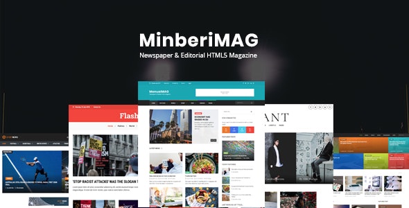 دانلود قالب سایت MinberiMag - قالب وبلاگ و خبری HTML5