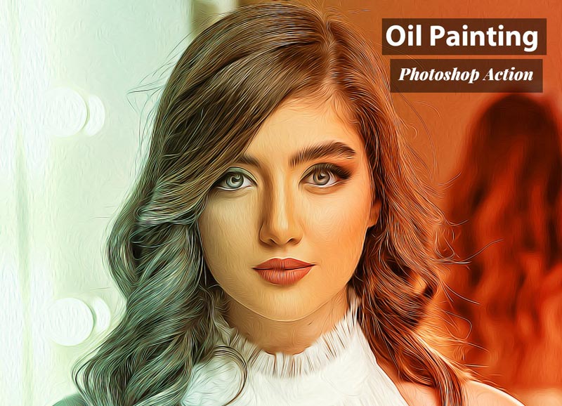 دانلود اکشن فتوشاپ Oil Painting - اکشن رنگ روغن فتوشاپ