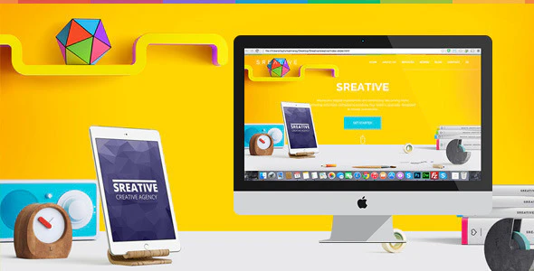 دانلود قالب سایت Sreative - قالب خلاقانه و شرکتی HTML