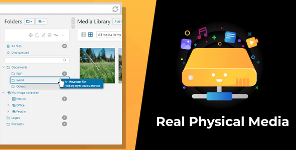 دانلود افزونه وردپرس WordPress Real Physical Media