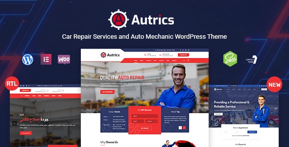 دانلود قالب وردپرس Autrics - پوسته مکانیکی و تعمیرات خودرو راست چین وردپرس