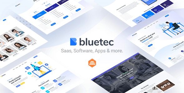 دانلود قالب سایت Bluetec - قالب چند منظوره شرکتی و استارت آپ HTML5