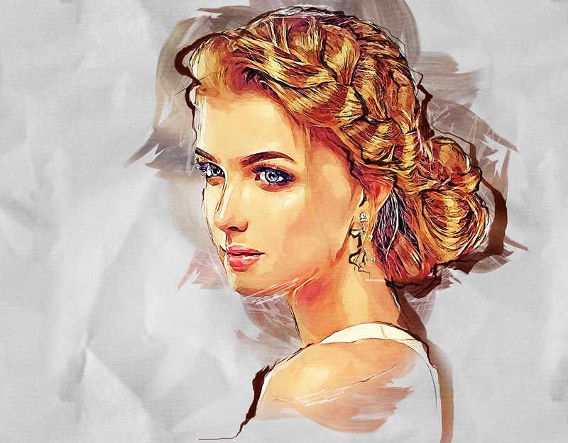 دانلود اکشن فتوشاپ Fashion Sketch