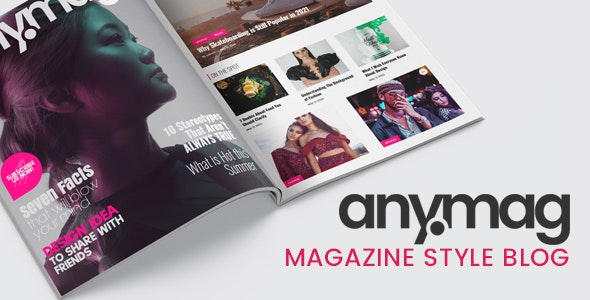 دانلود قالب وردپرس Anymag - پوسته وبلاگ و مجله مدرن وردپرس