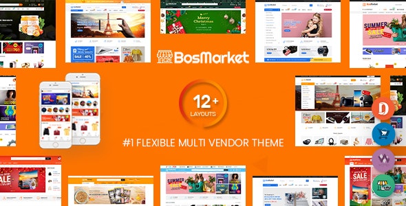 دانلود قالب وردپرس BosMarket - پوسته فروشگاهی چند منظوره و پیشرفته ووکامرس