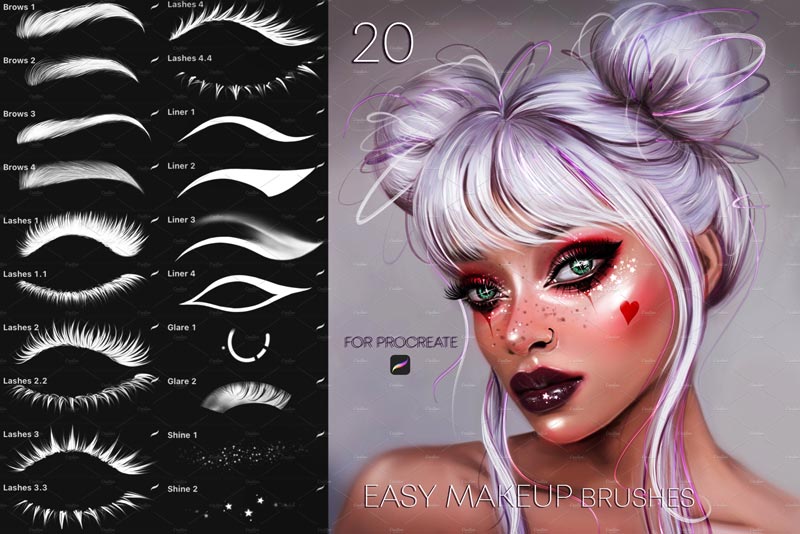 دانلود مجموعه براش های میکاپ Easy MakeUp برای پروکریت